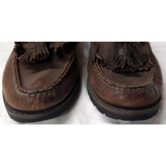 Sperry Top-Sider Mens 10M Brown Leather With Tassles Slip On Loafers Shoes - Picture 2 of 16